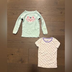 Gap girls pyjama tops sz 3T (1 EUC/1 VGUC)